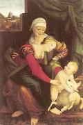 Bernardino Lanino The Virgin and Child with St. Anne Sweden oil painting artist